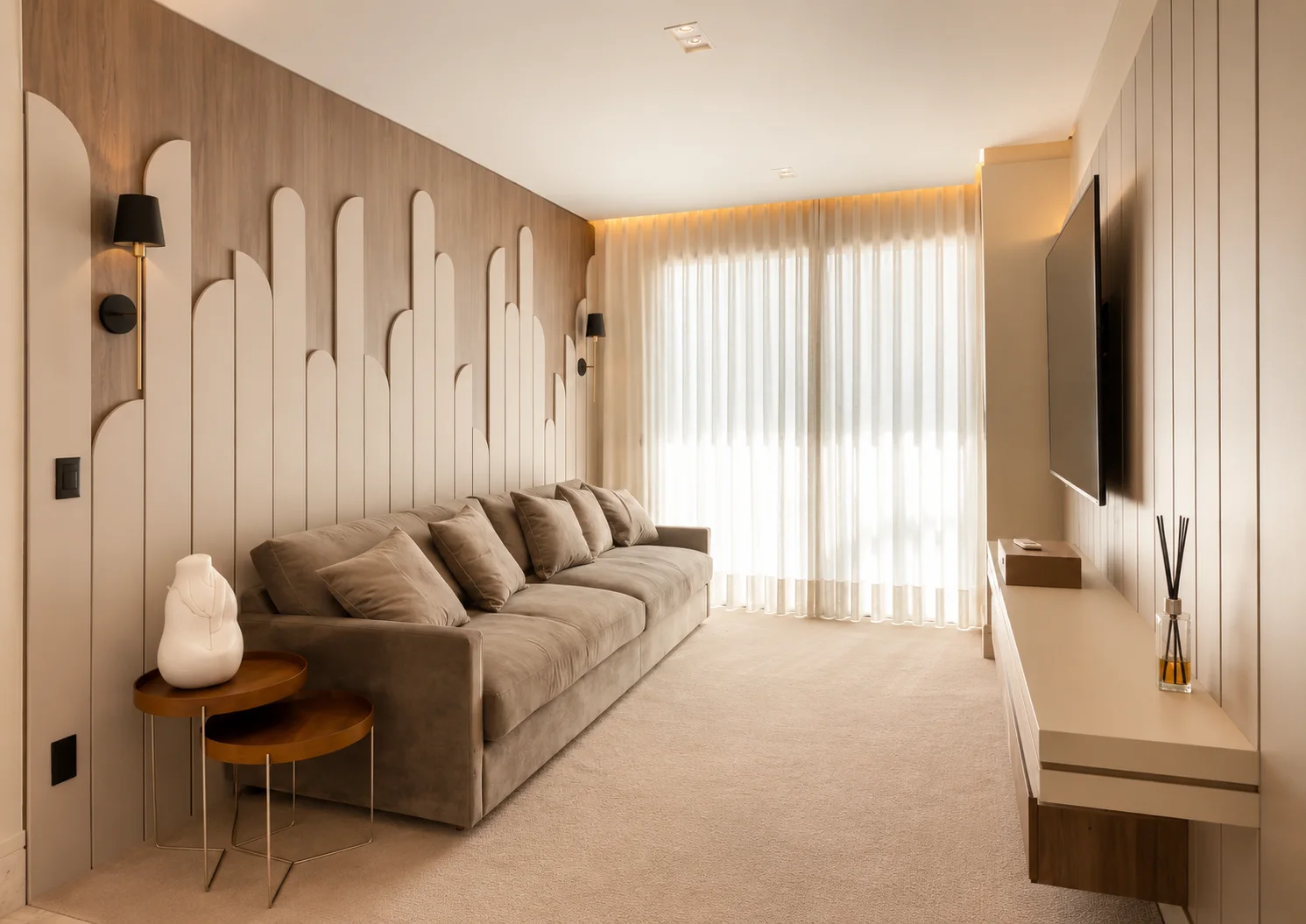 Sala moderna e elegante